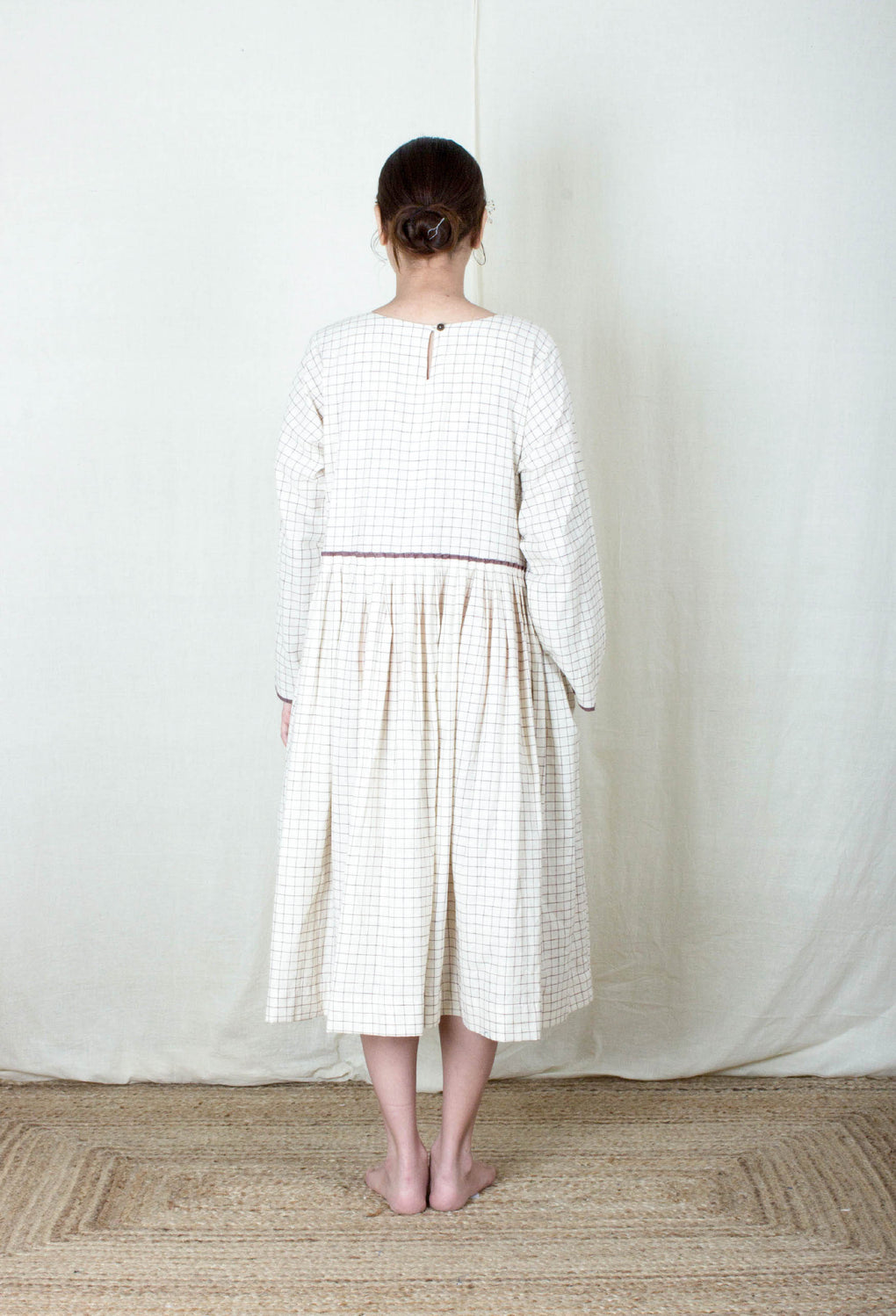 Eunoia- Checkered selvedge dress - Karnam