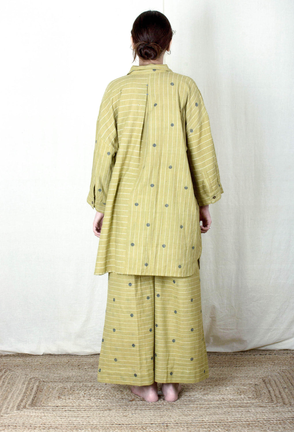 Aita- Polka, Stripe Kurta Shirt - Karnam