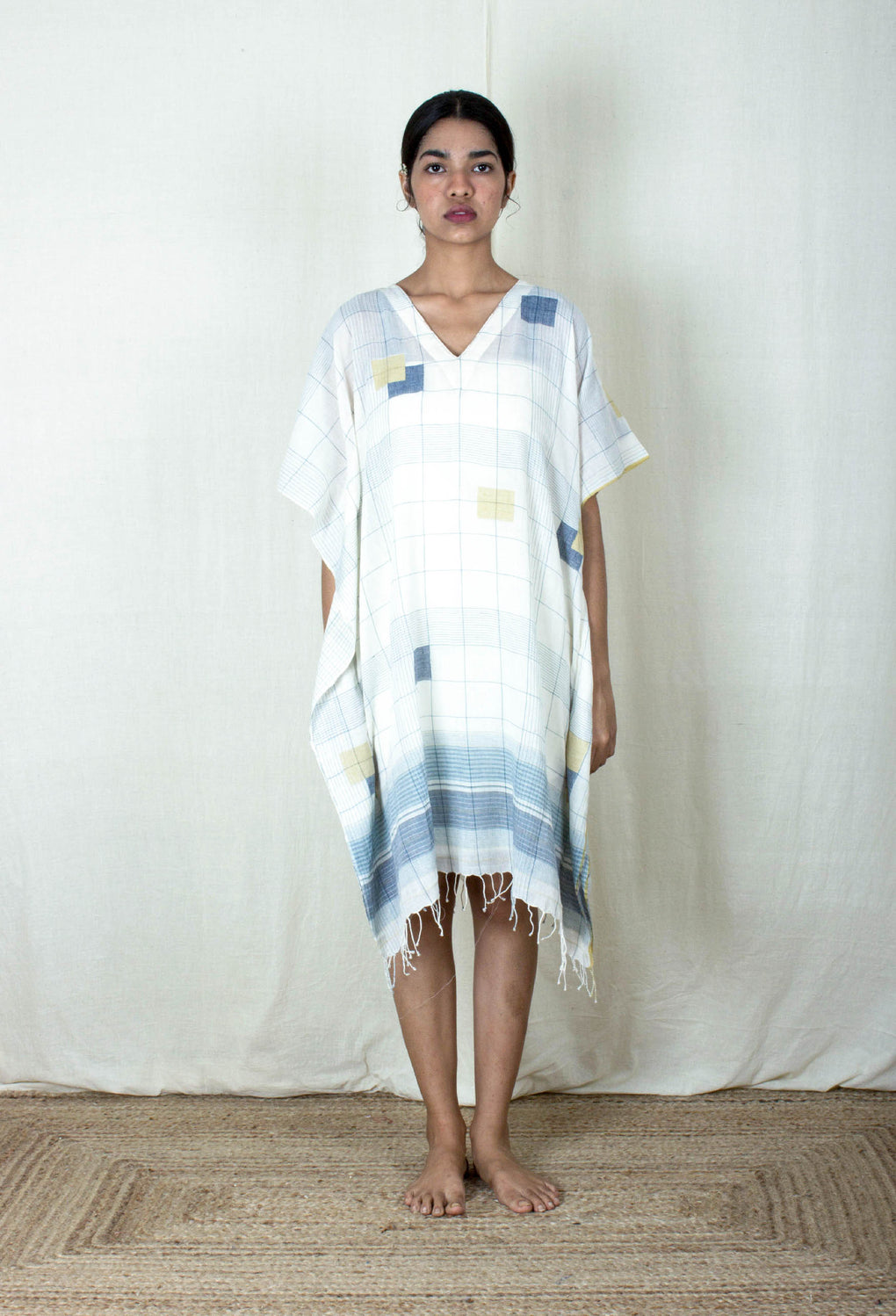 Aesthete- Off White Kaftan - Karnam