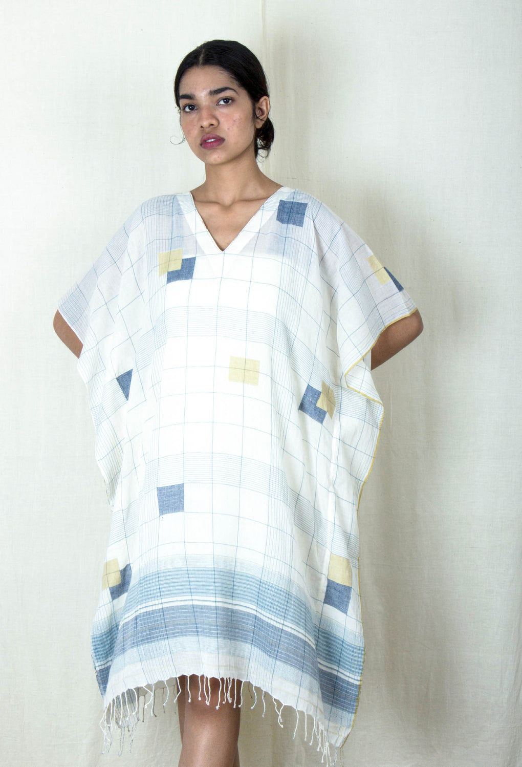 Aesthete- Off White Kaftan - Karnam