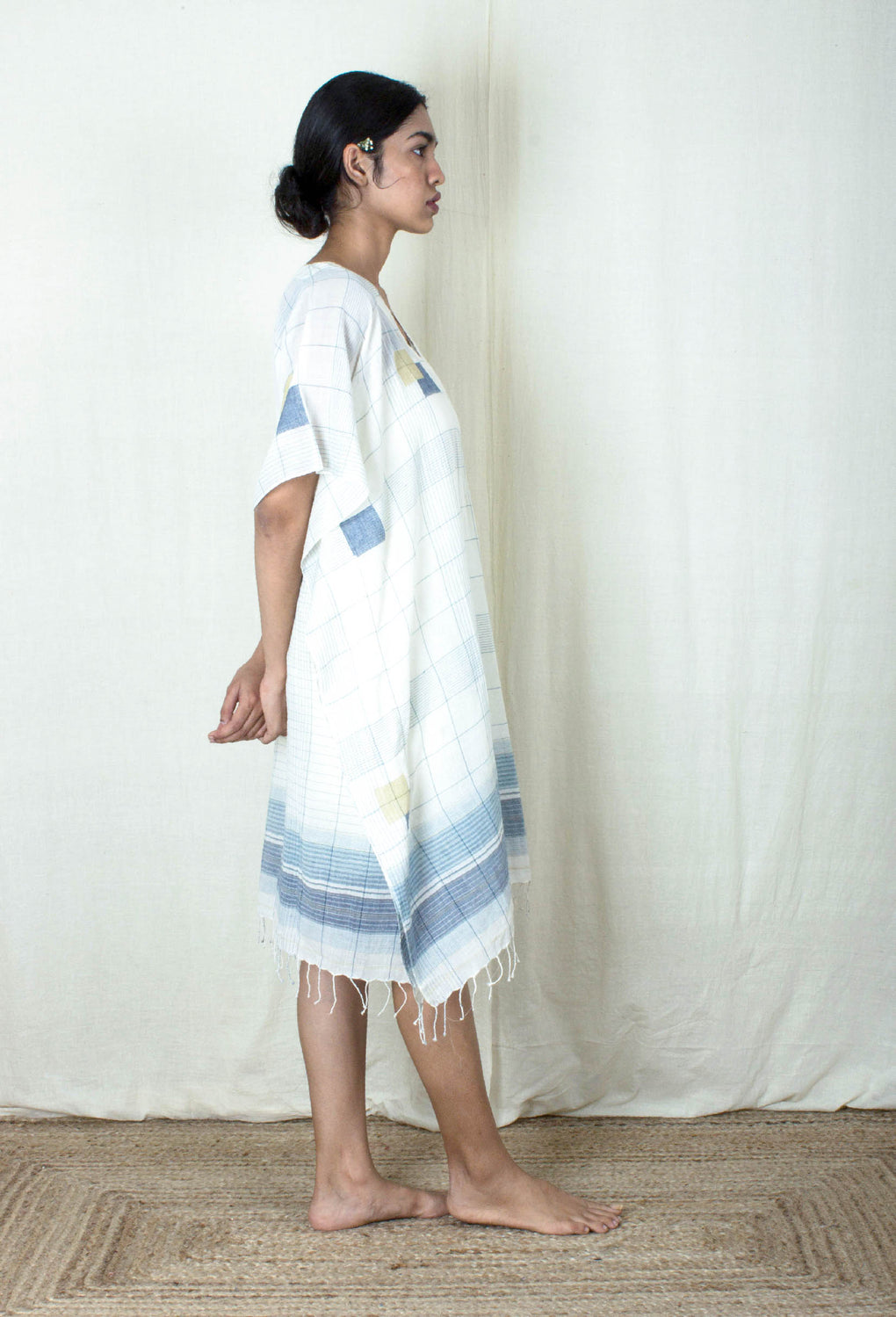 Aesthete- Off White Kaftan - Karnam