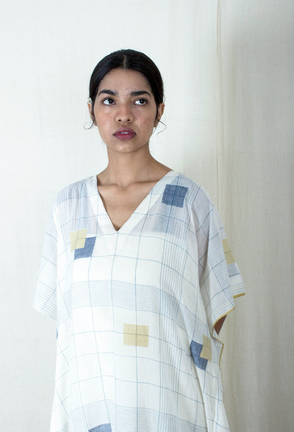 Aesthete- Off White Kaftan - Karnam