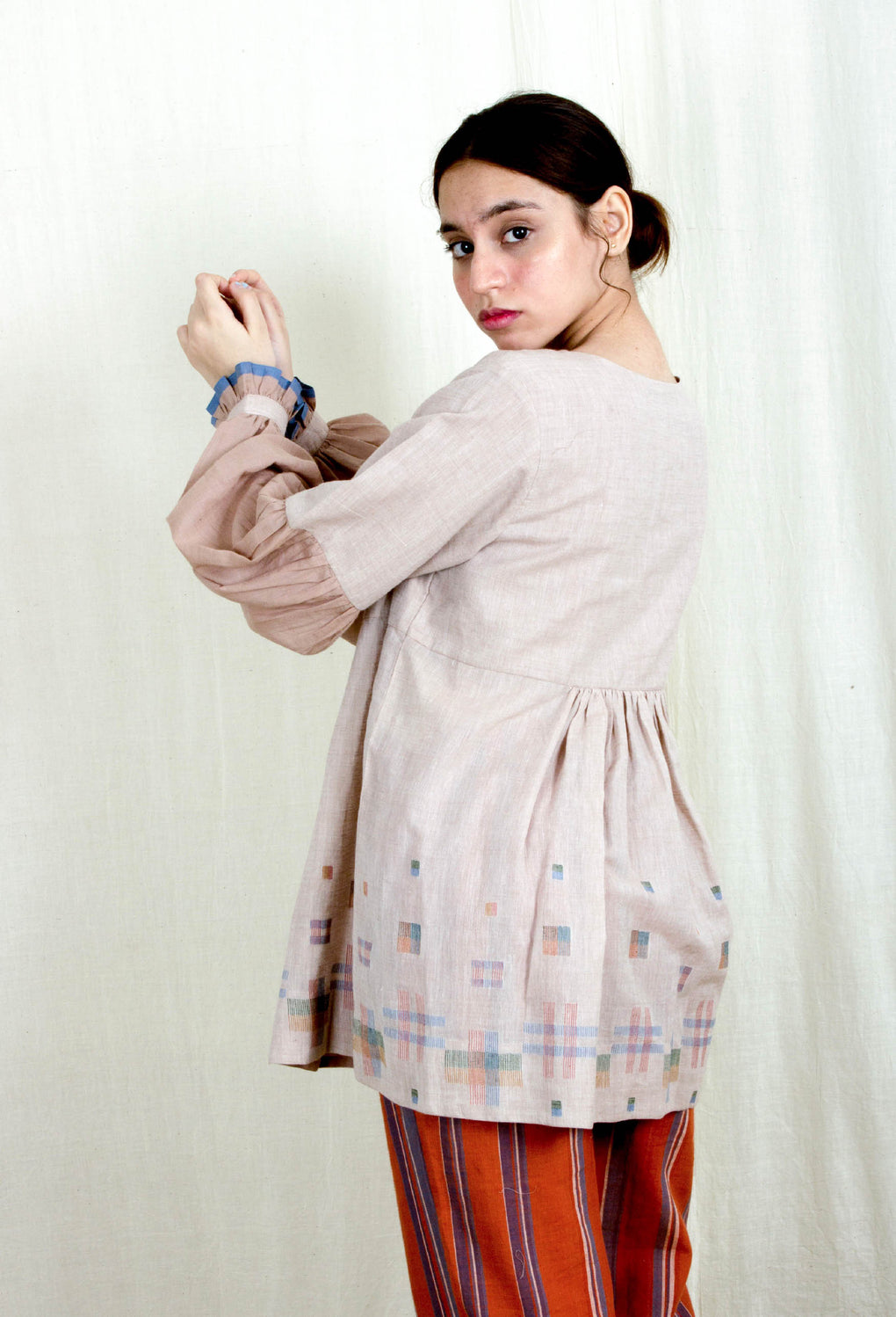 Antheia- Light Pale Pink Top - Karnam