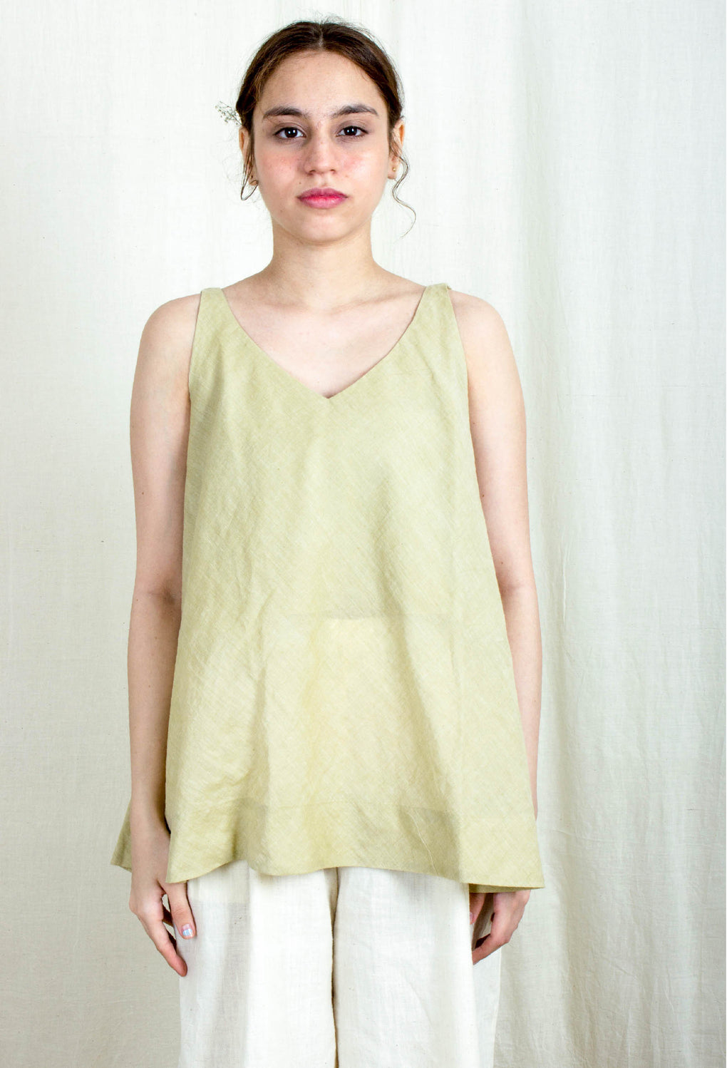 Philocaly- Mustard sleeveless slip/top - Karnam