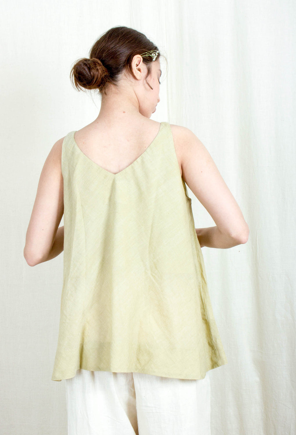 Philocaly- Mustard sleeveless slip/top - Karnam