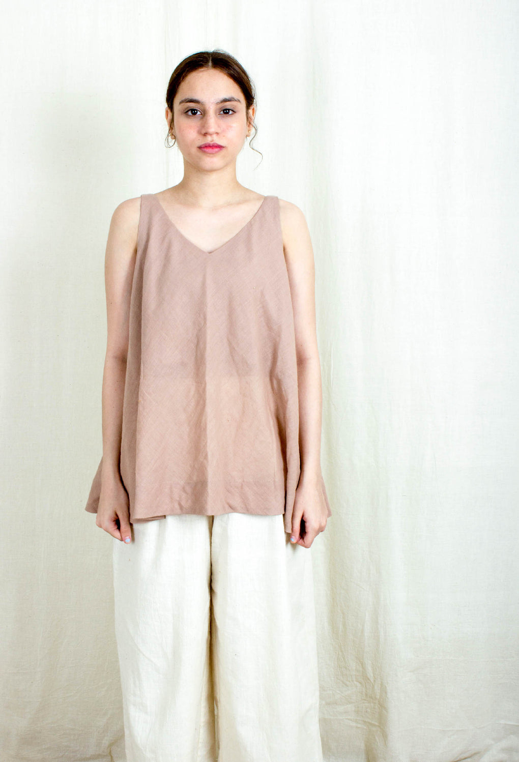 Philocaly- Pale Pink sleeveless slip/top - Karnam