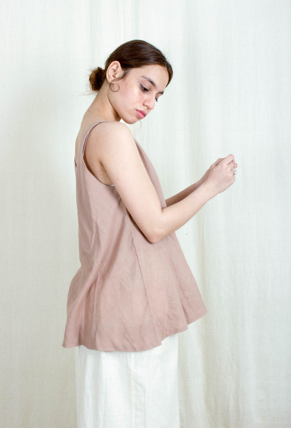 Philocaly- Pale Pink sleeveless slip/top - Karnam