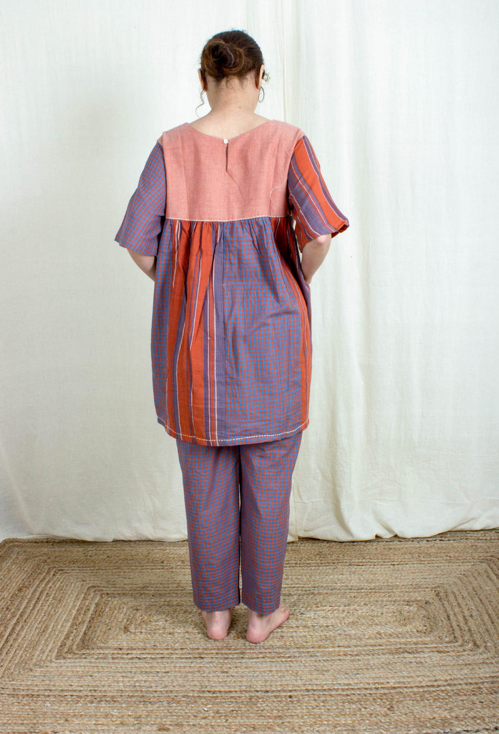 Aiyana- Mix Match Top & Gingham Pant - Karnam