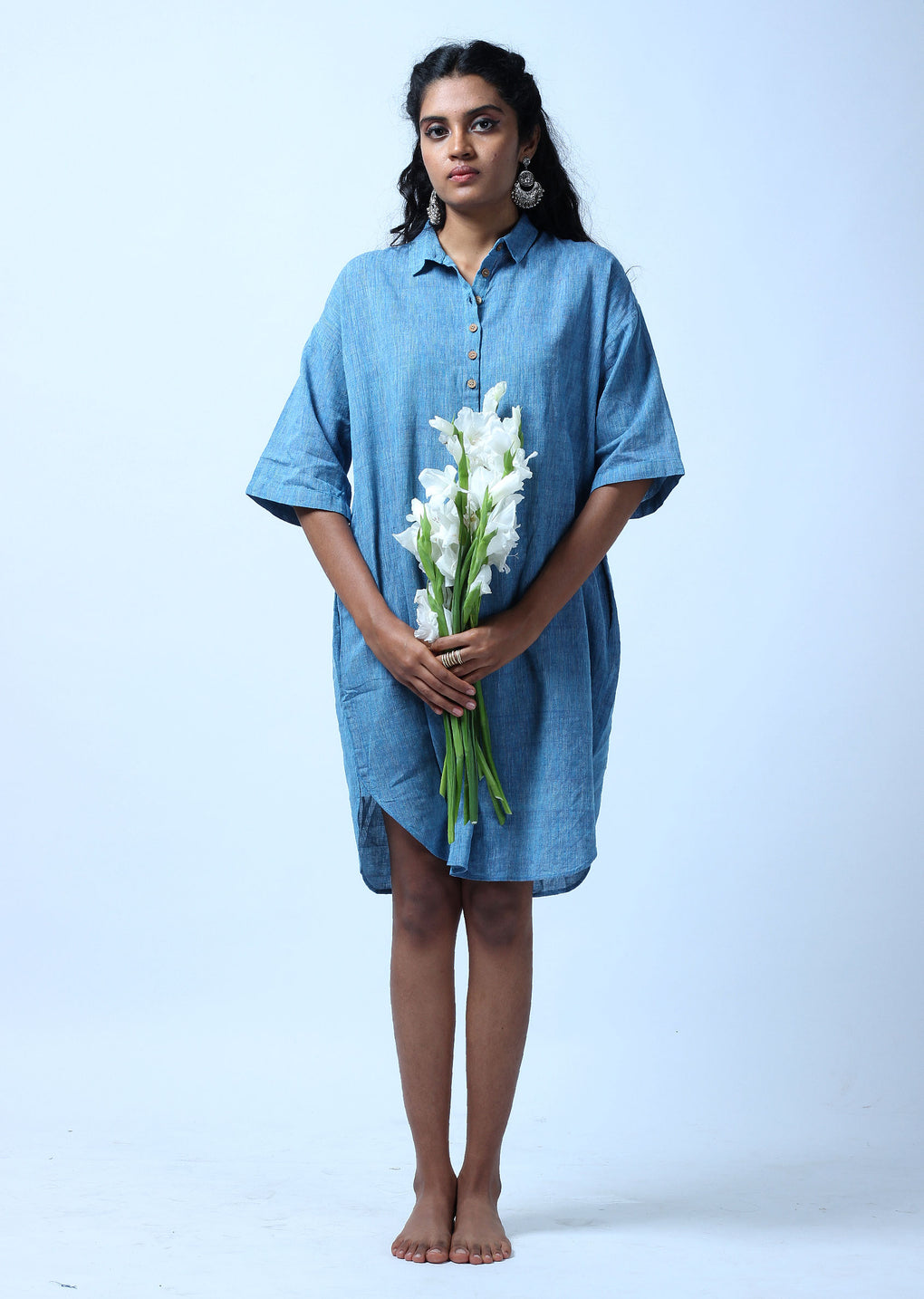 Indigo shirt tunic - Karnam