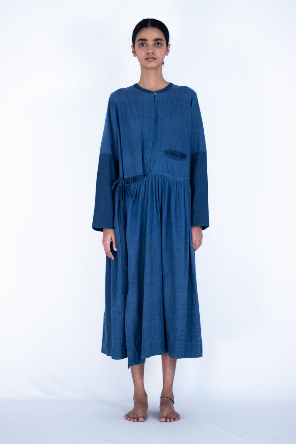 Dyebath - Indigo Angrakha dress - Karnam