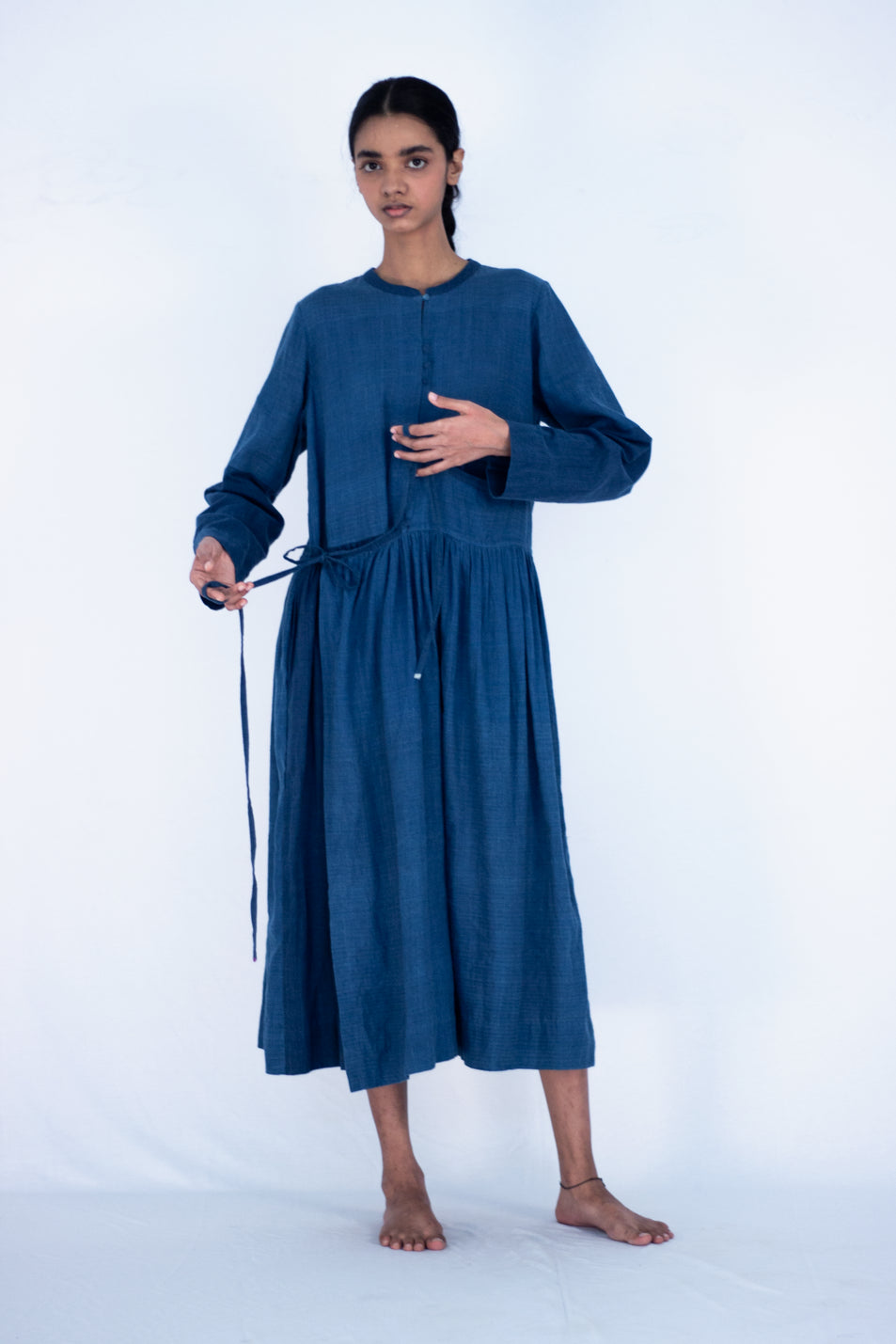 Dyebath - Indigo Angrakha dress - Karnam