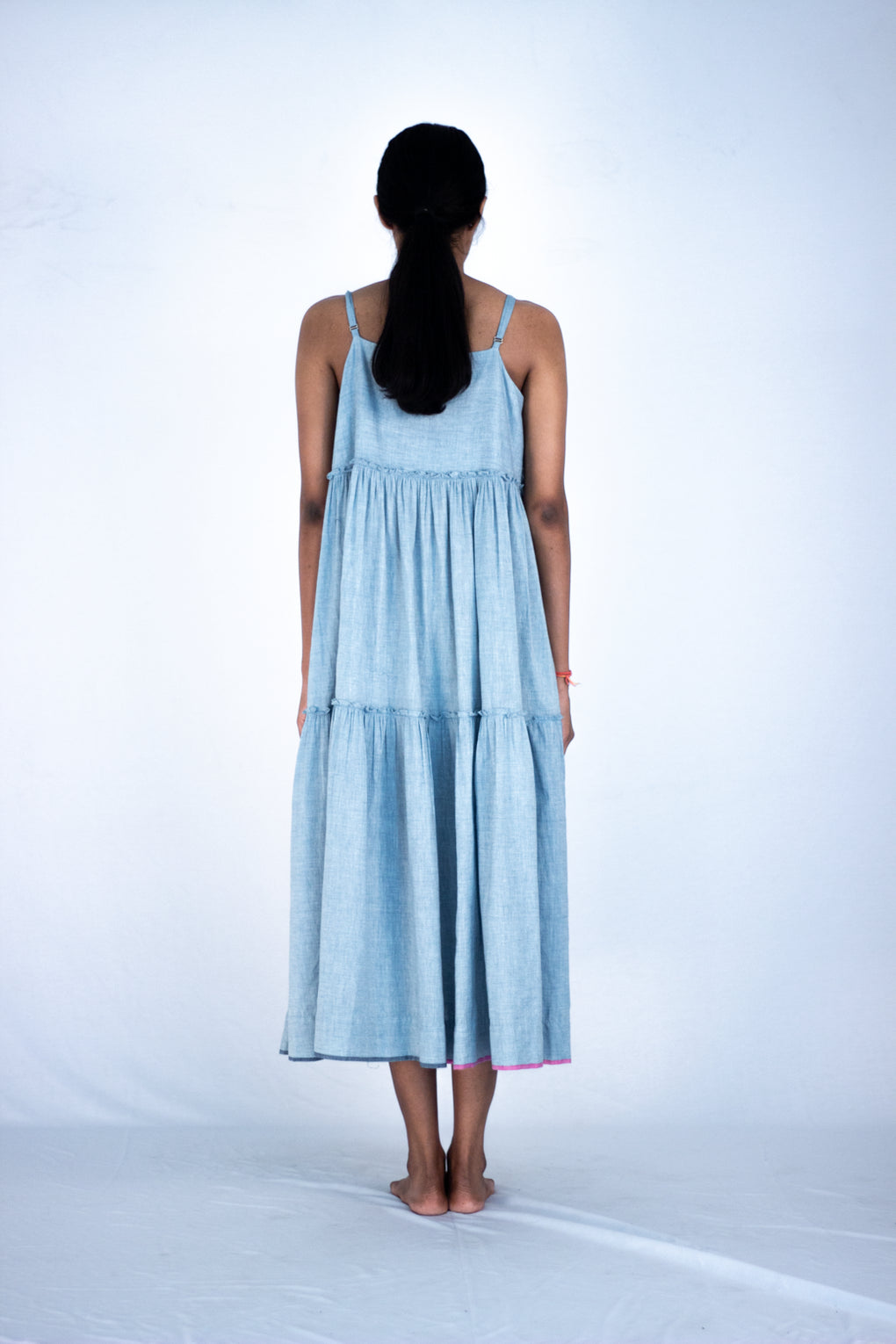 Osmyne - indigo slip dress - Karnam