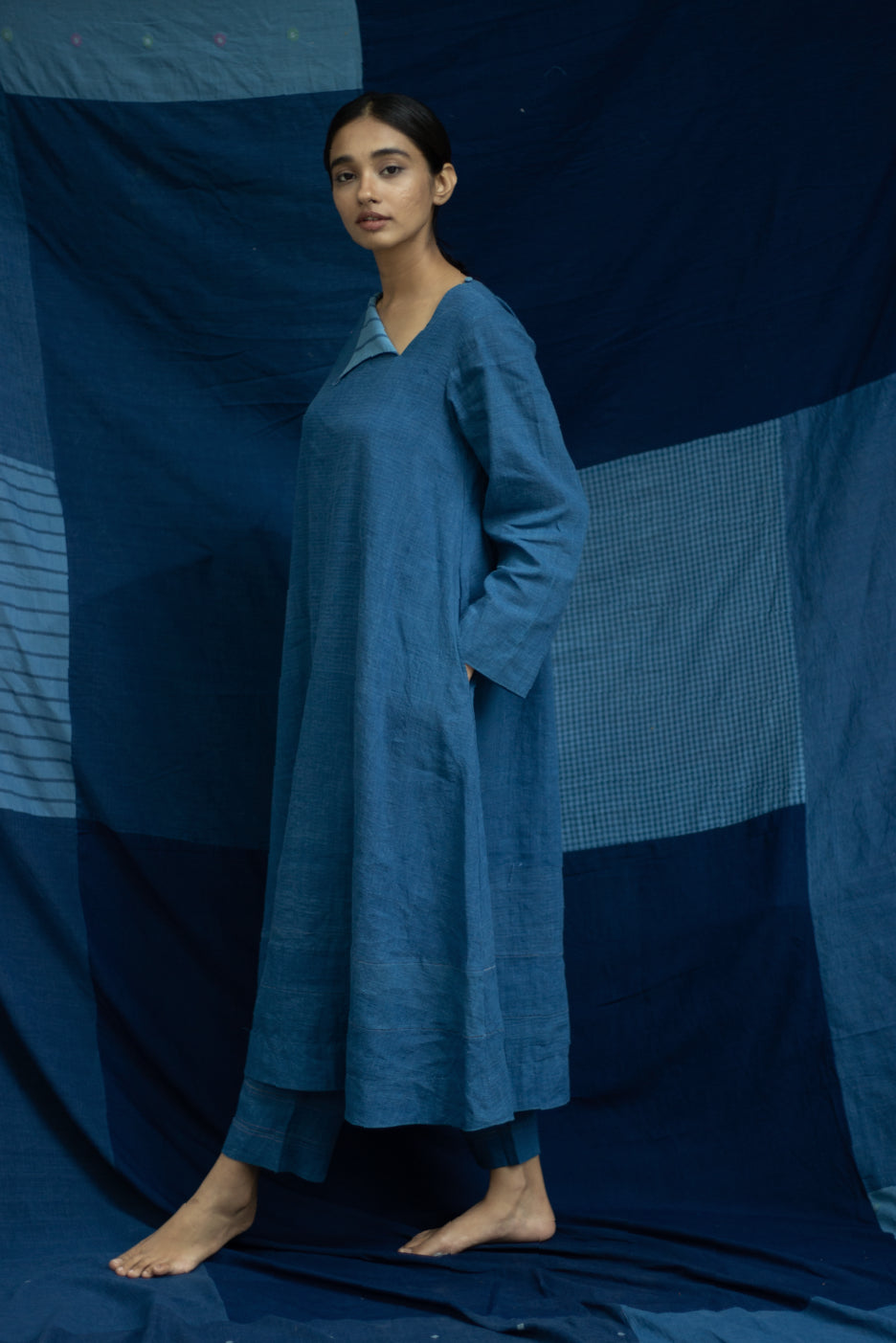 Indigofera - indigo line co-ord set - Karnam