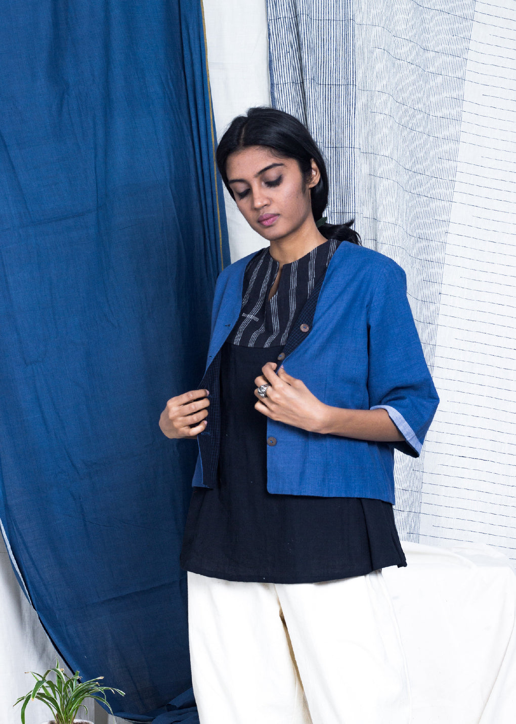 Iheya- Reversible blouse / Jacket / top - Karnam