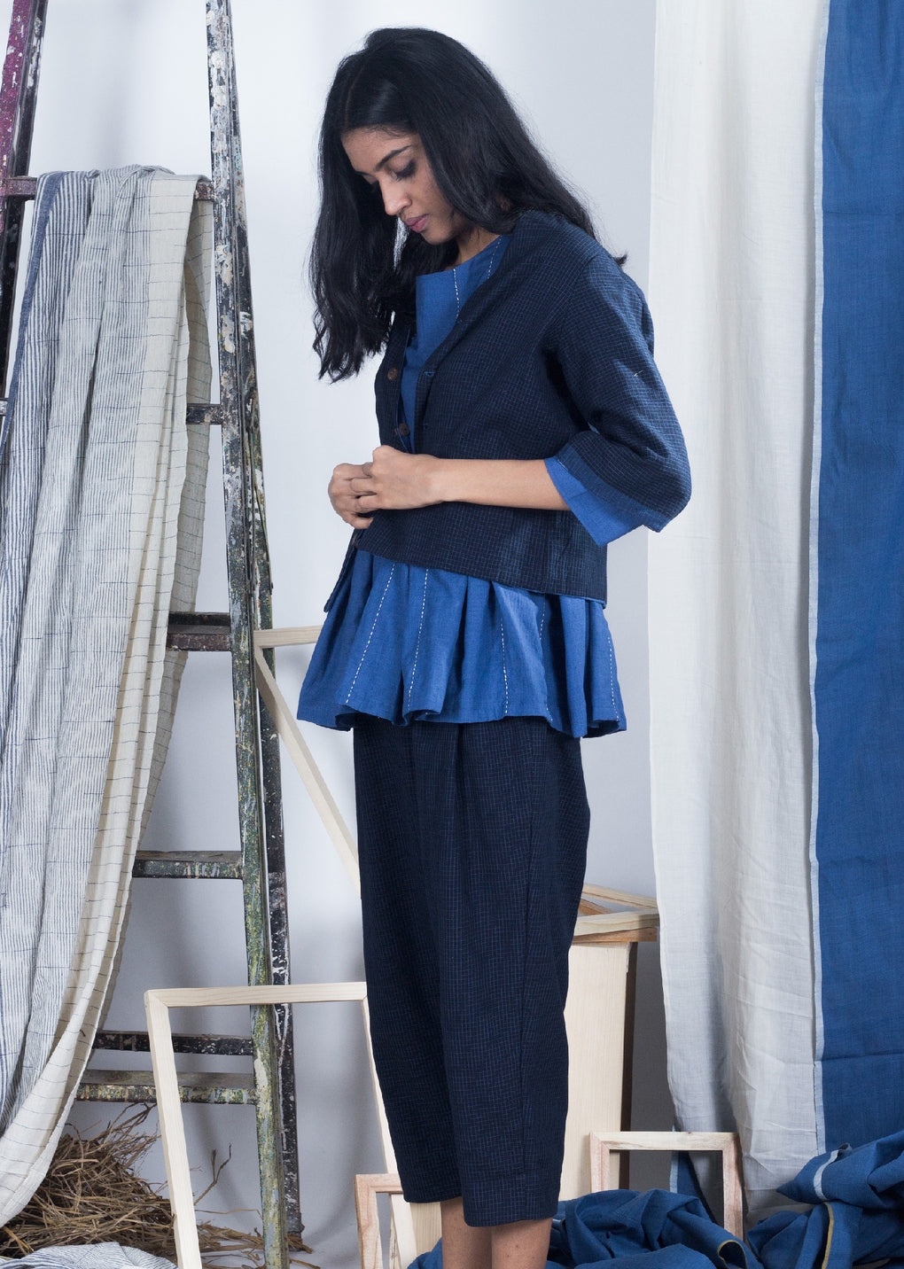 Iheya- Reversible blouse / Jacket / top - Karnam