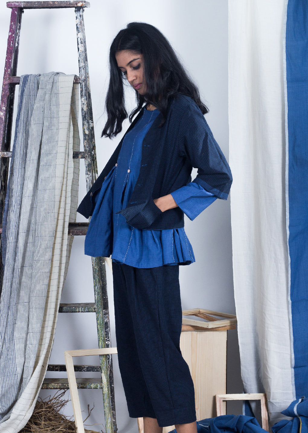 Iheya- Reversible blouse / Jacket / top - Karnam