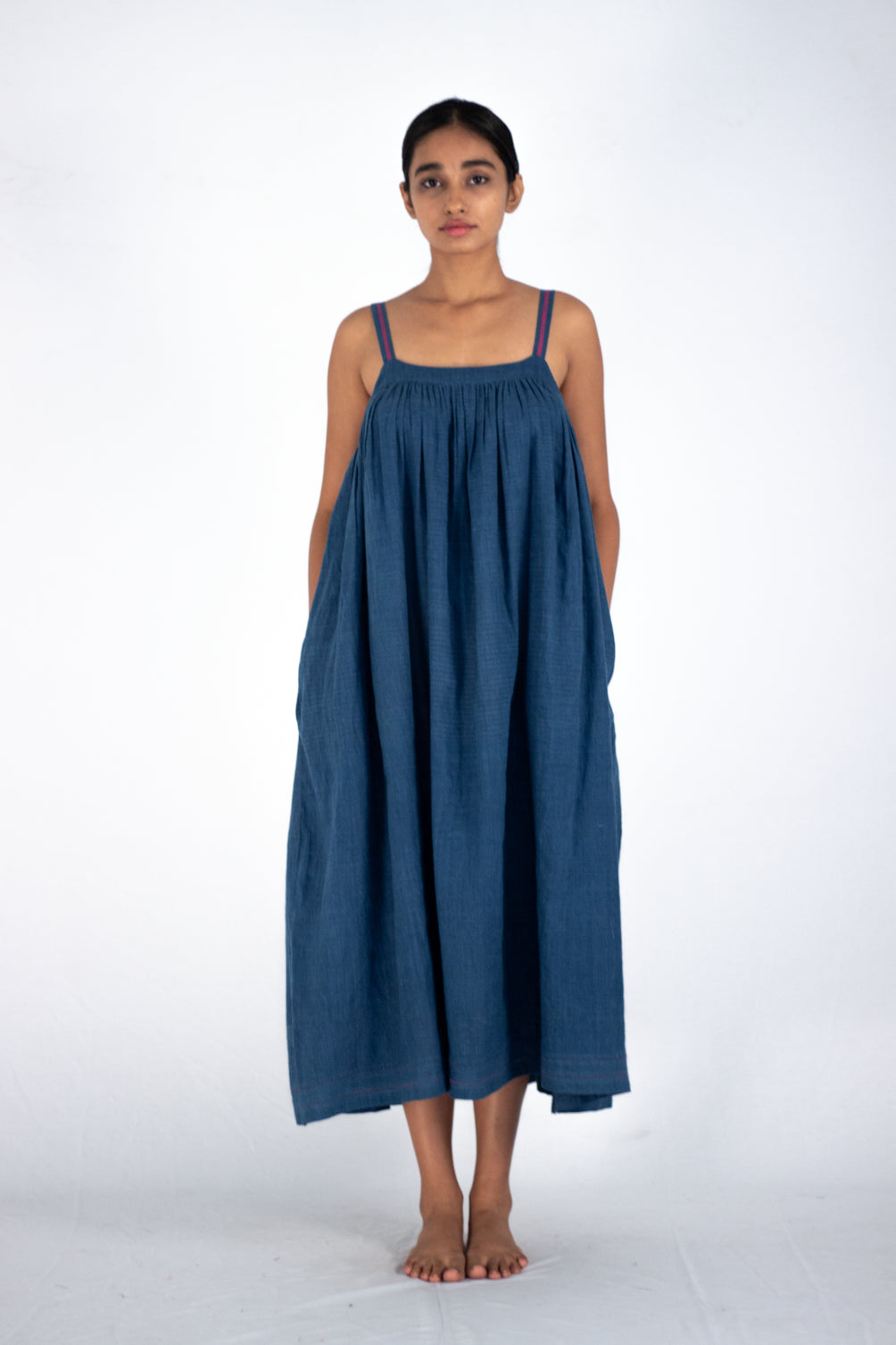 Osmanthus - Indigo slip dress - Karnam