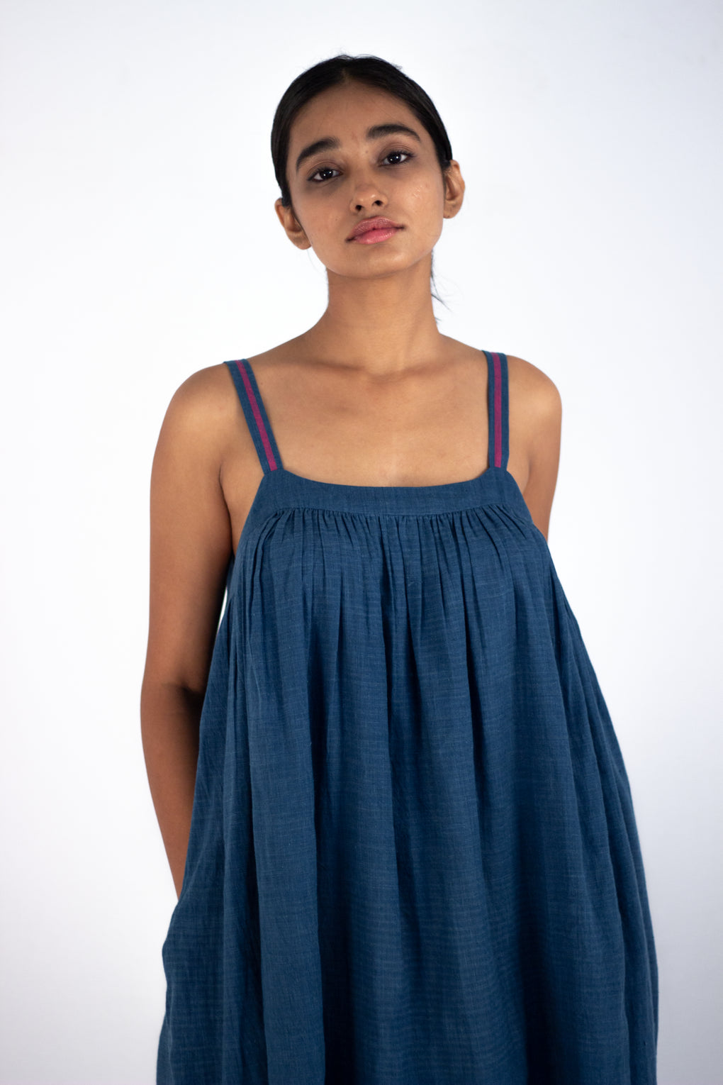 Osmanthus - Indigo slip dress - Karnam