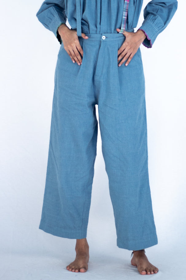 Blue Topsy - Indigo Top / Suspender pant - Karnam